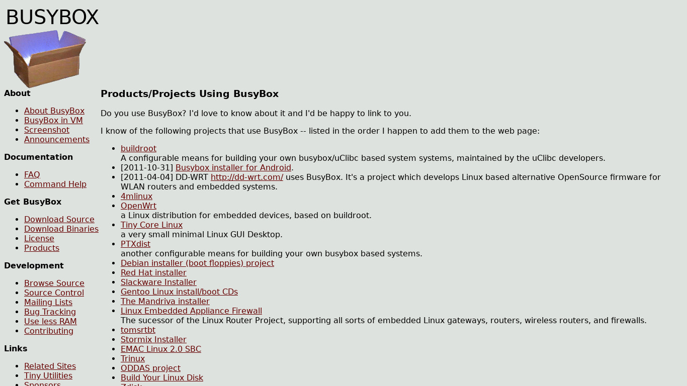 BusyBox Pro Landing page