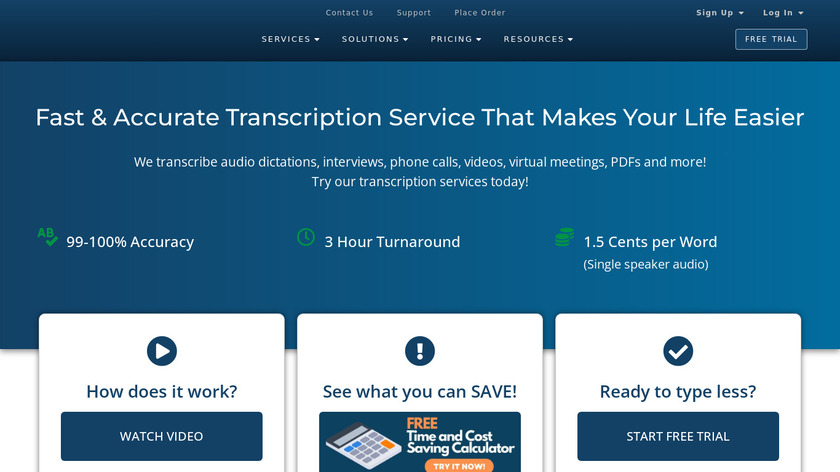 SpeakWrite Landing Page