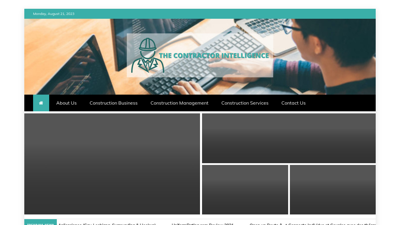 Contractor Intelligence Landing page