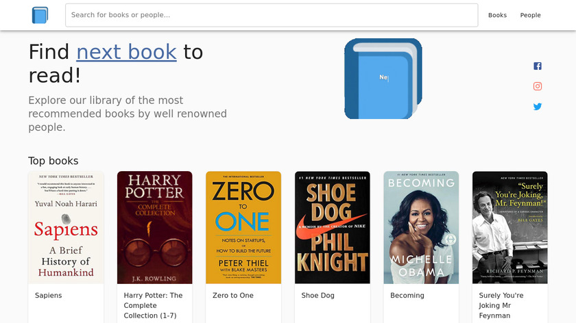 NextBook Landing Page