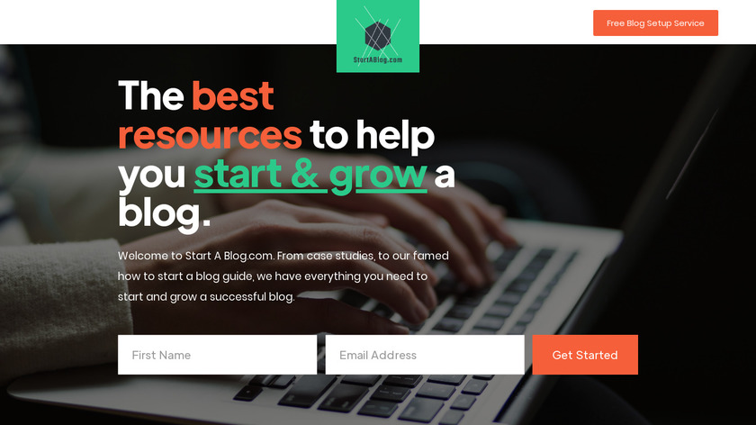 startablog.com Start A Blog Landing Page