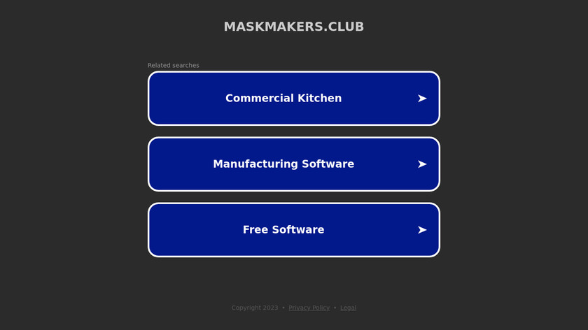 Mask Makers Club Landing Page