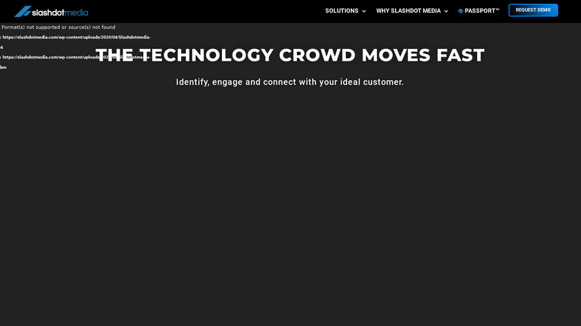 Slash Media Landing Page