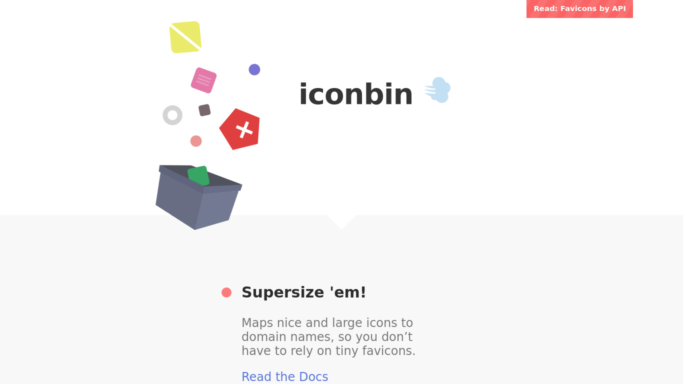 iconbin Landing page