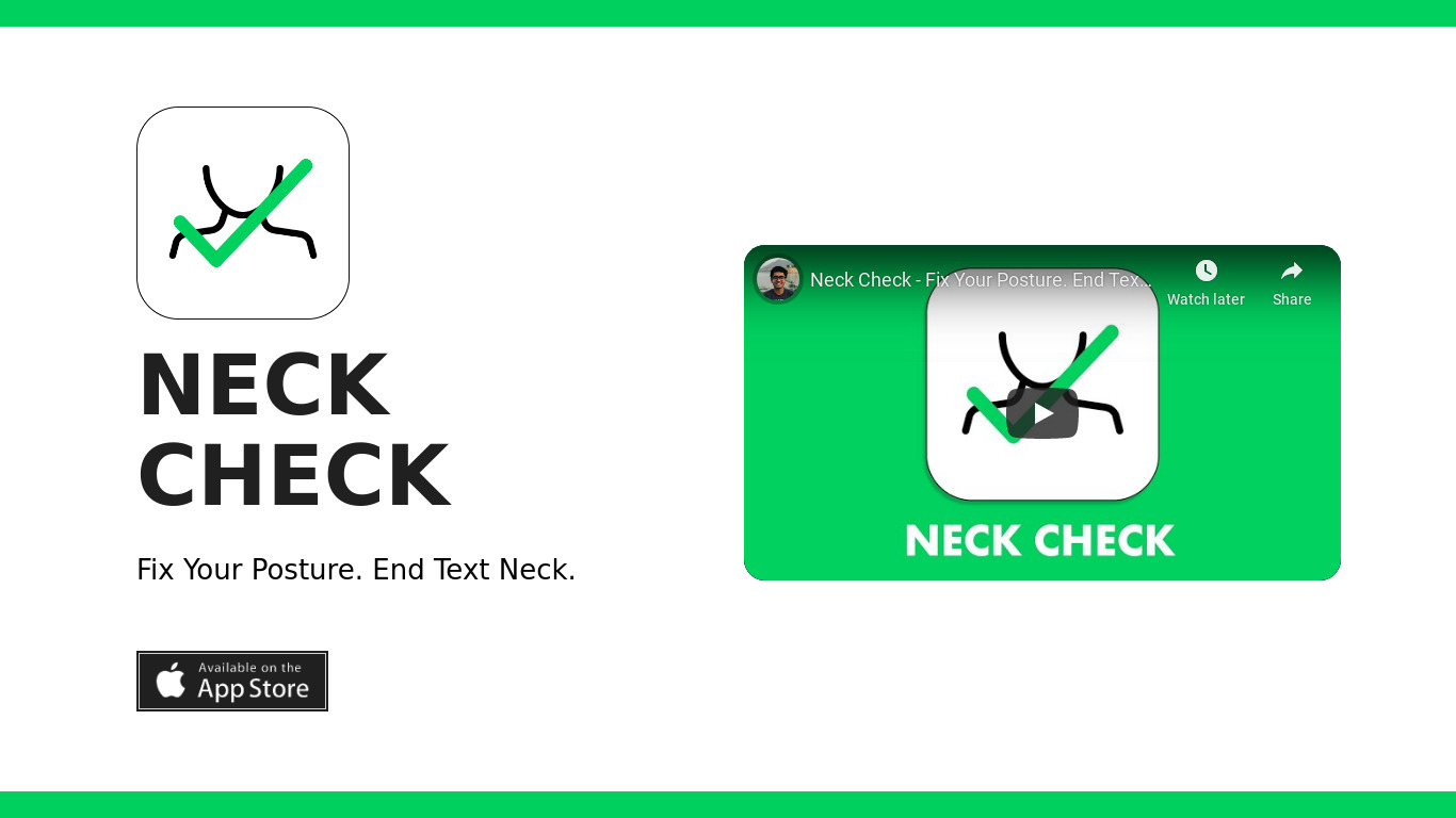 tecshala.com Neck Check Landing page