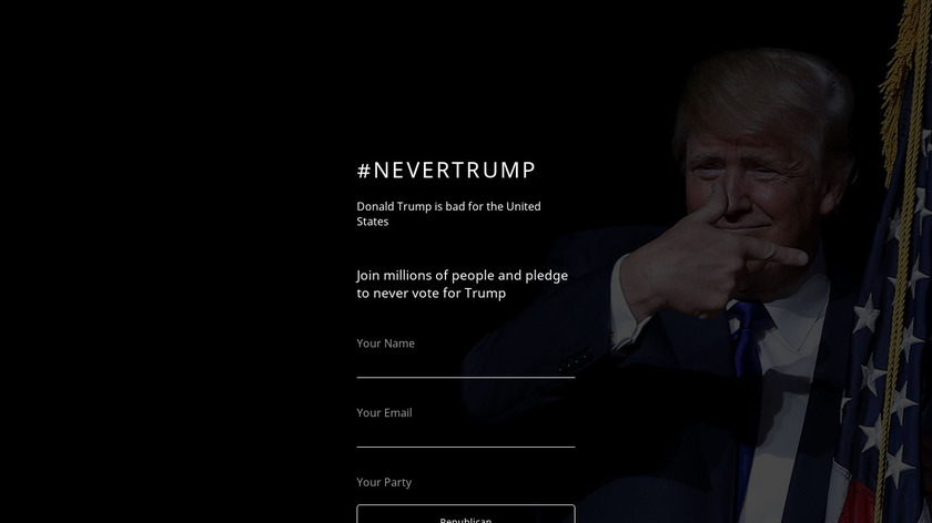 #NeverTrump Landing Page