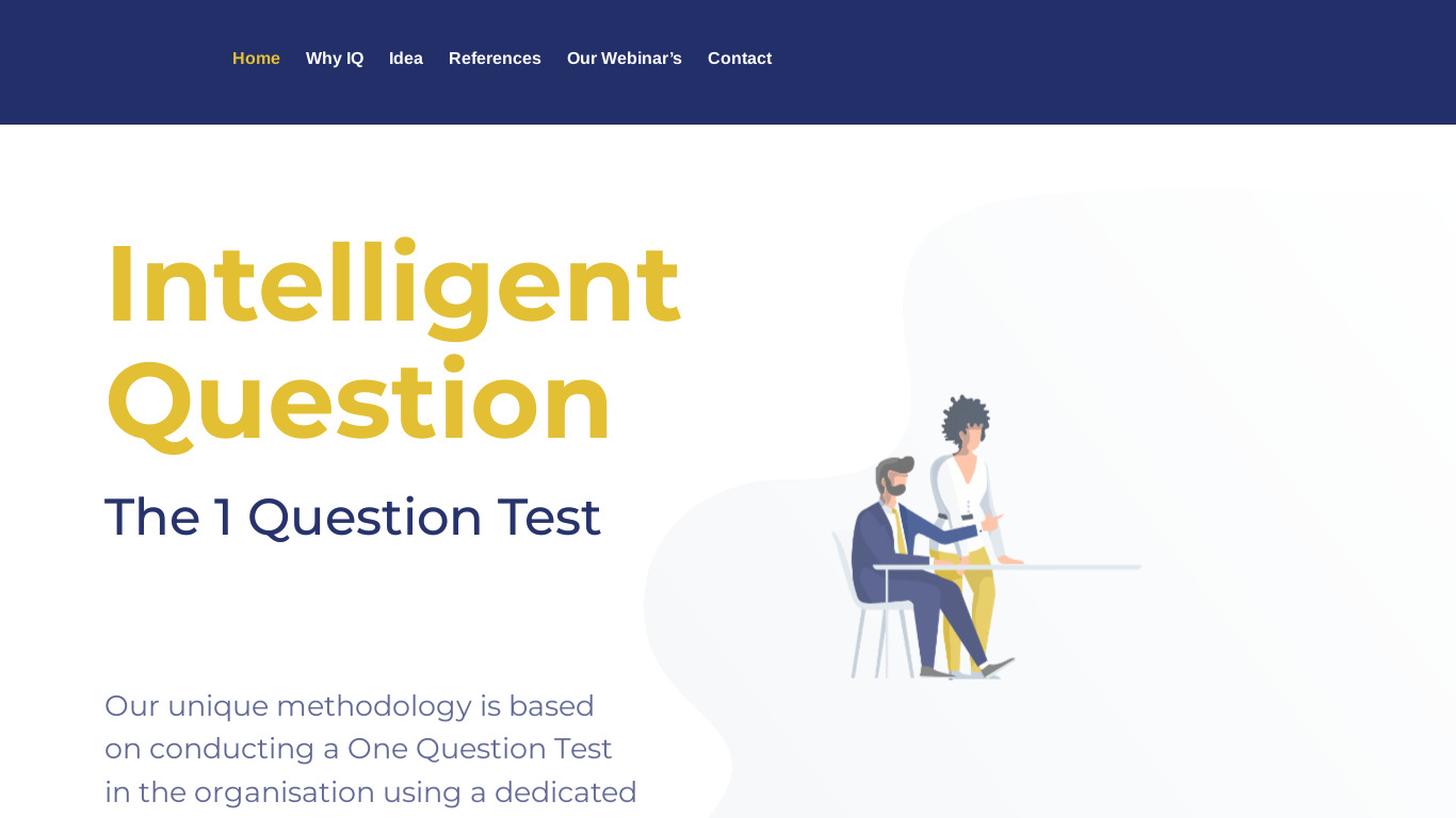 1 Question Landing page