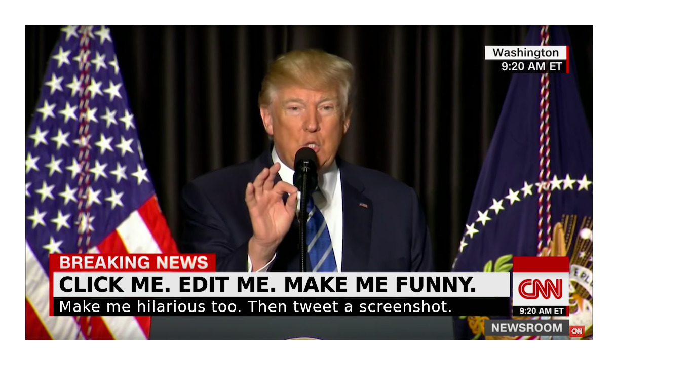 Trump CNN Landing page
