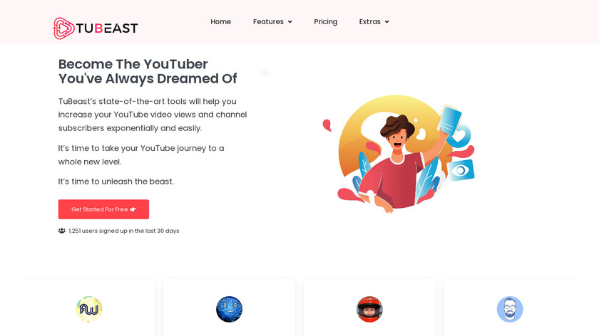 TuBeast Landing Page
