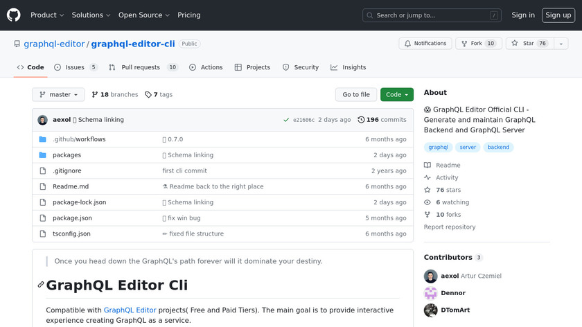 GraphQL Centaur Landing Page