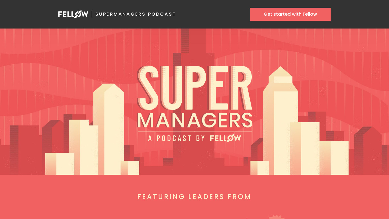 Supermanagers Podcast Landing page