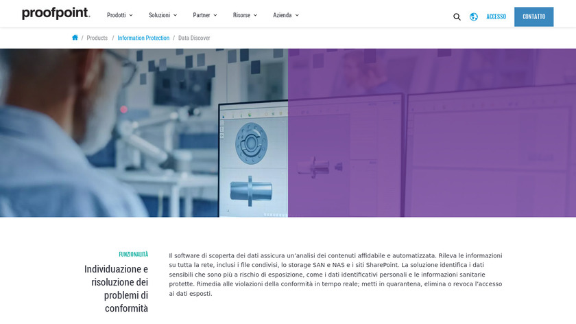 Proofpoint Data Discover Landing Page