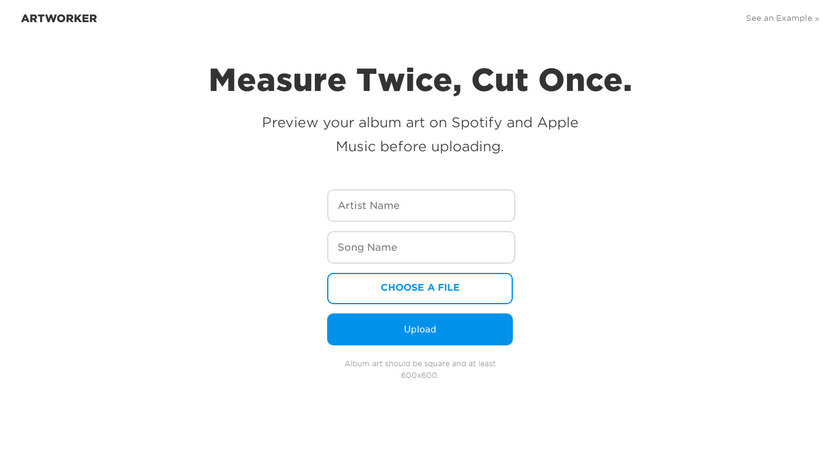 Artworker Landing Page
