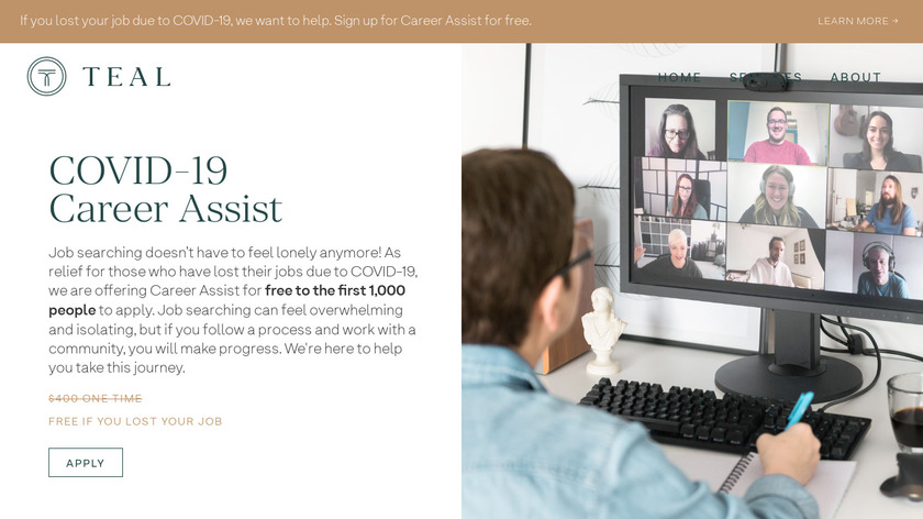 Career Assist by Teal Landing Page