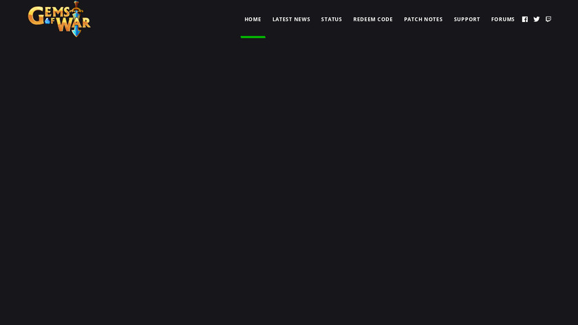 Gems of War Landing Page