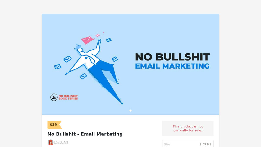 No-Bullshit Email Marketing Book Landing Page