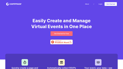 Commsor Virtual Event Management image