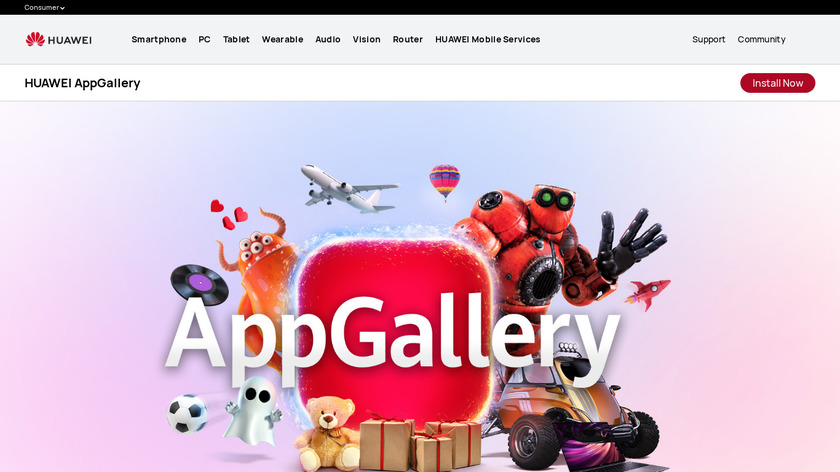 HUAWEI AppGallery Landing Page