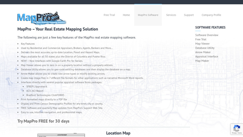 MapPro Landing Page
