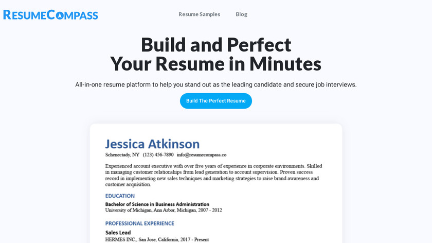 ResumeCompass Landing Page