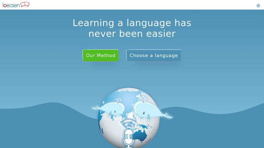 Loecsen Landing Page