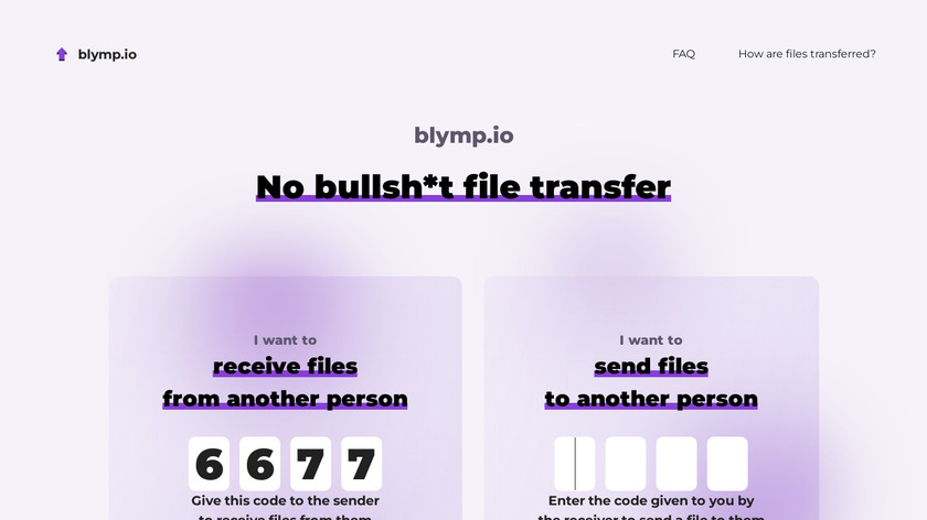 blymp.io Landing Page