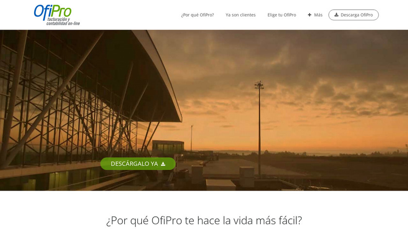 Ofipro Landing Page