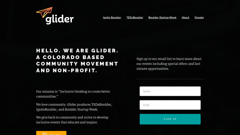 Glider Landing Page