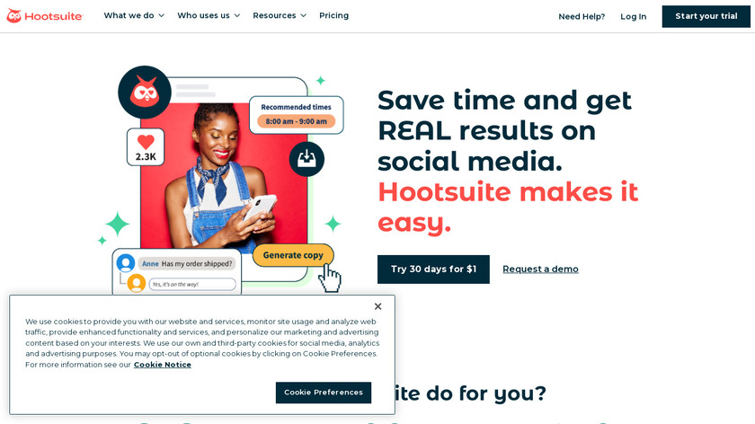 HootSuite Landing Page