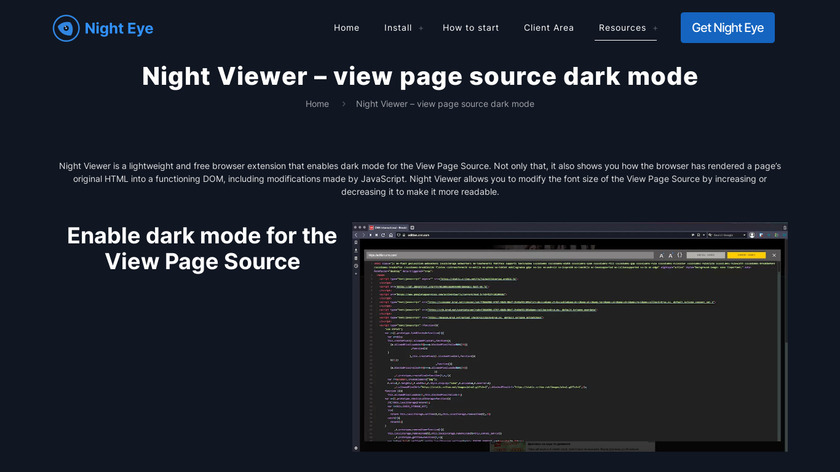 Night Viewer Landing Page