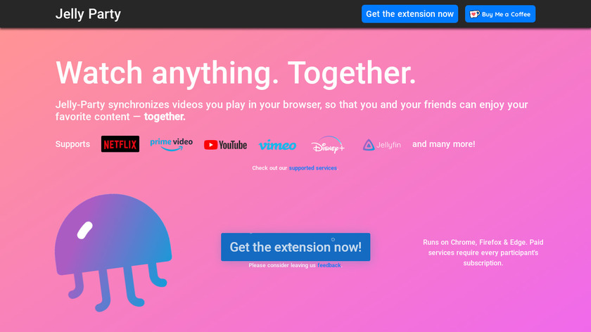 Jelly Party Landing Page
