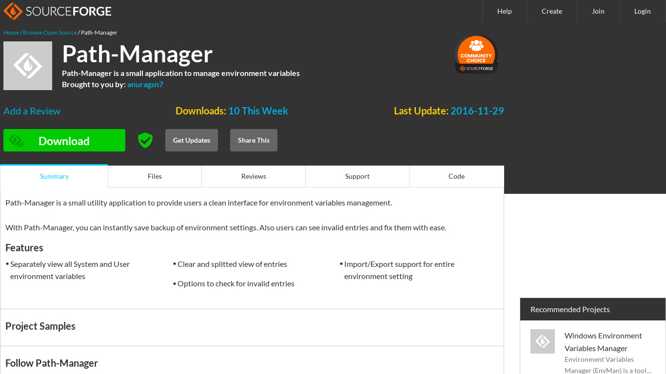 Path-Manager Landing page