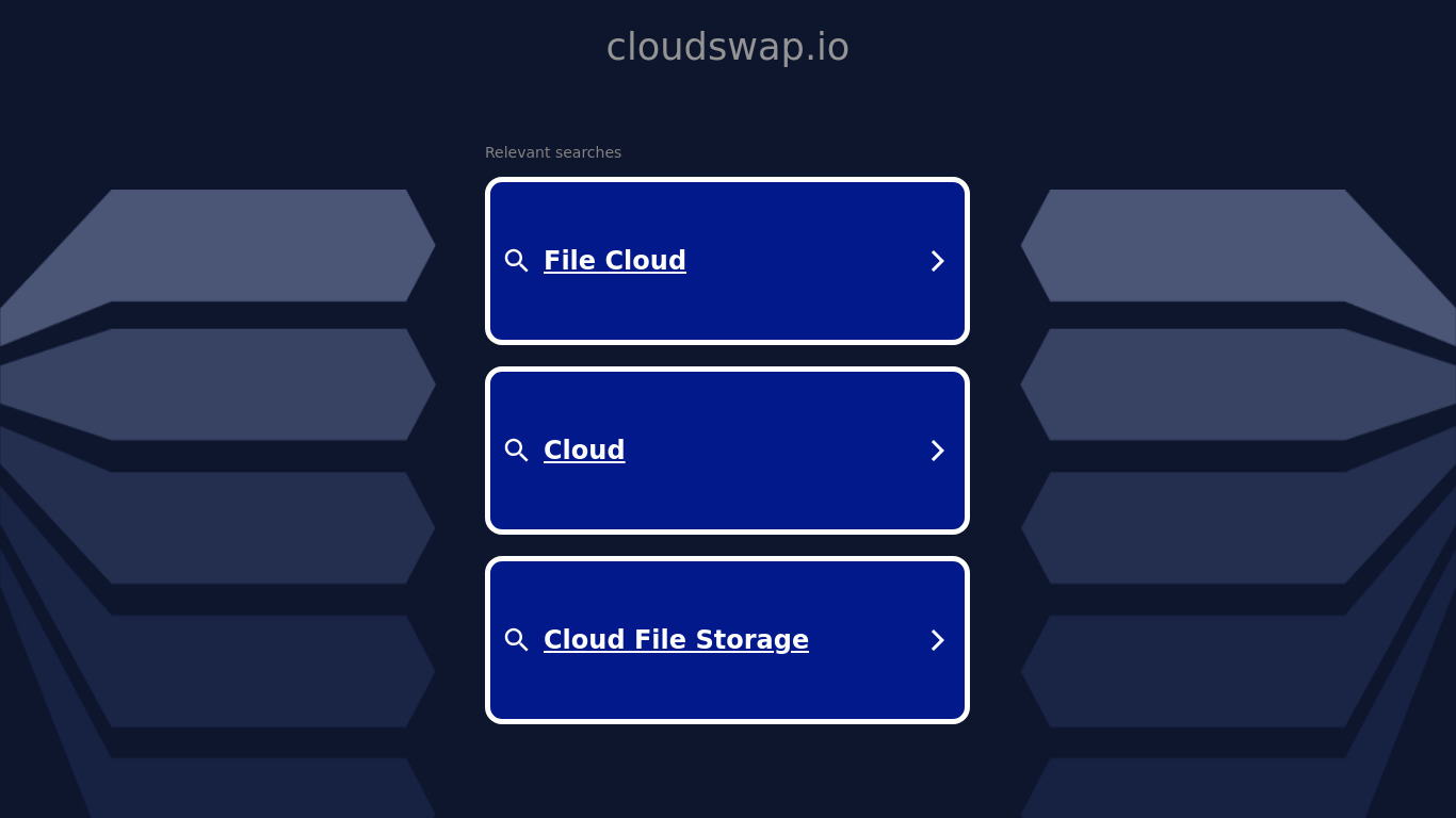 CloudSwap.io Landing page