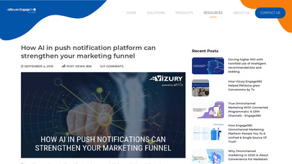 Vizury Push Notification Platform image