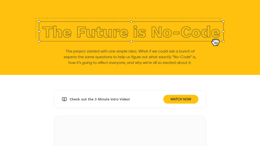 The Future is No-Code Landing Page
