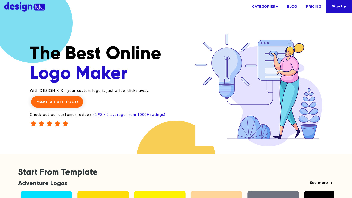 Designkiki Landing page