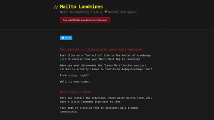 Mailto Landmines image