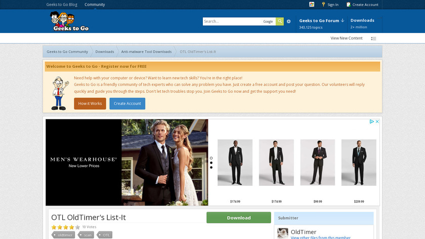 OTL - OldTimer's List-It Landing Page