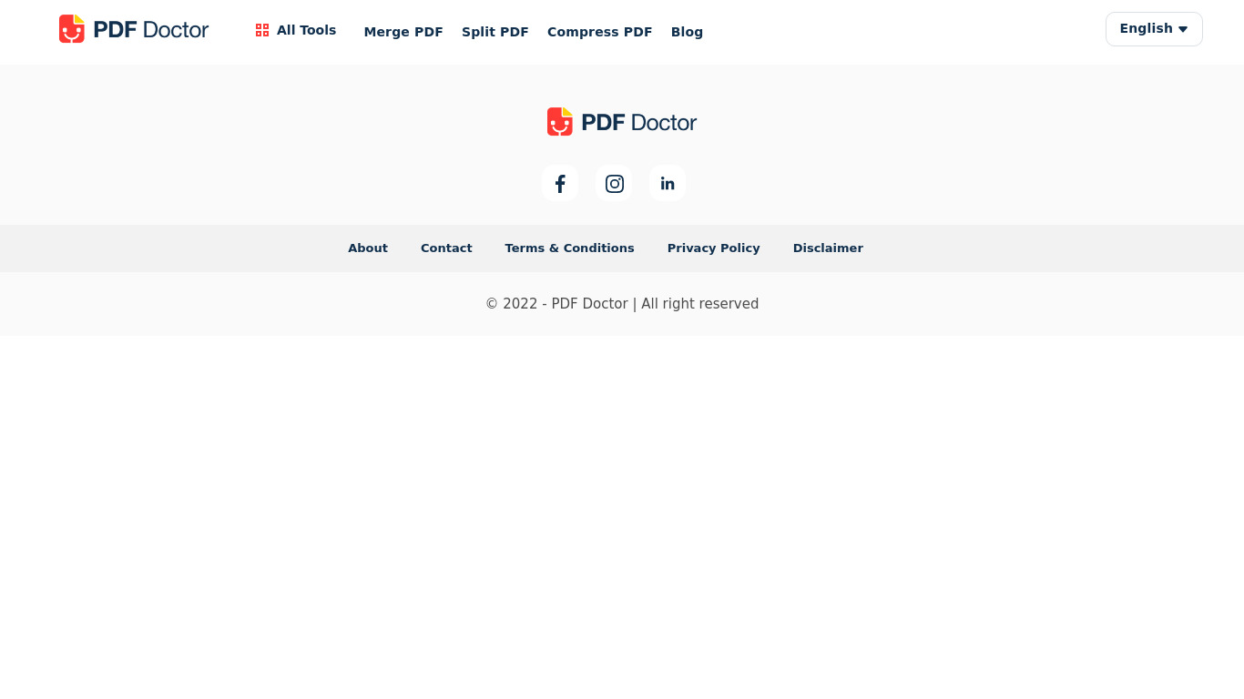 PDFdoctor Landing page