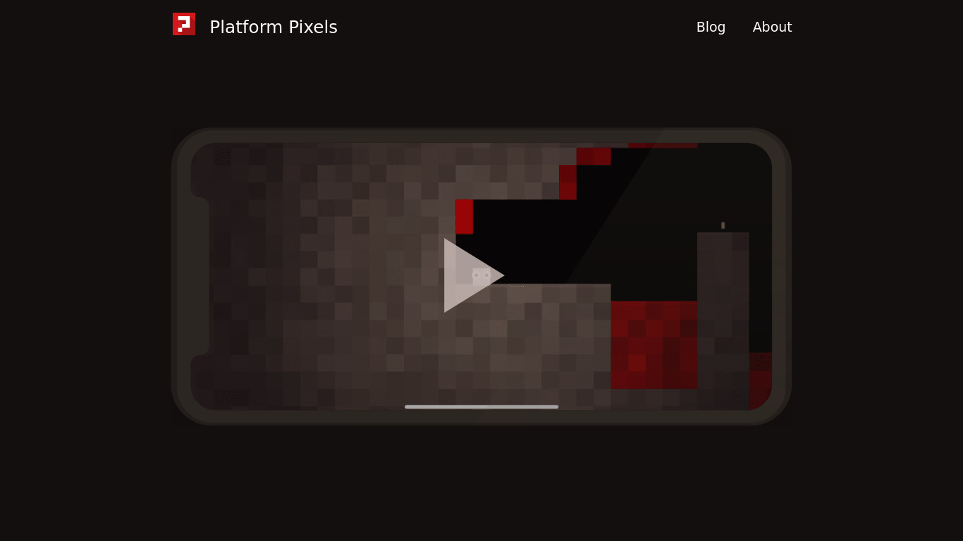 Platform Pixels Landing page