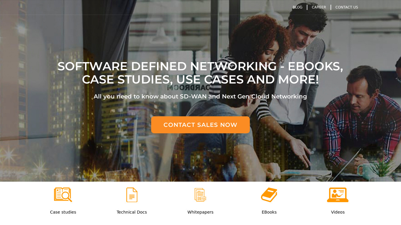 Lavelle Networks SD-WAN Landing page