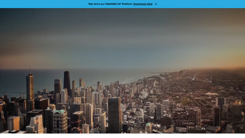 WebNMS IoT Landing Page