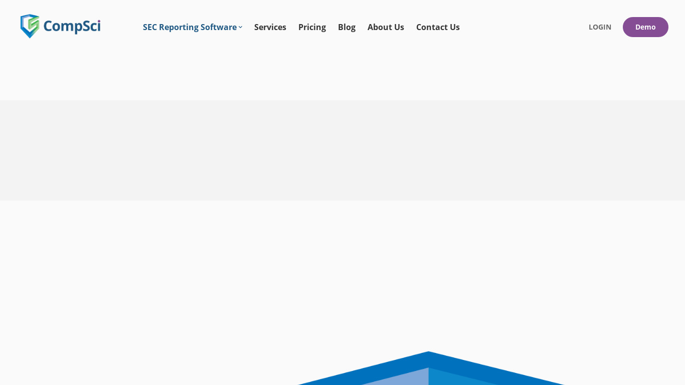 Transform SEC Filing Software Landing page