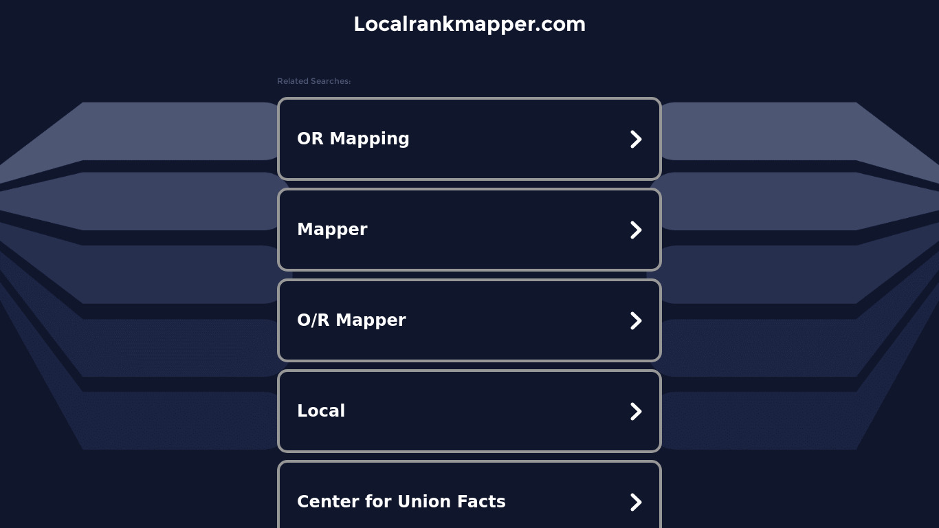 Local Rank Mapper Landing page