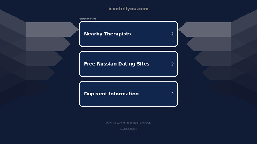 Icontellyou Landing Page