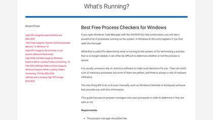 What's Running image