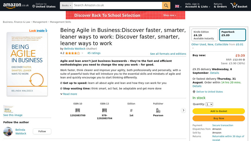 Being Agile in Business Landing Page