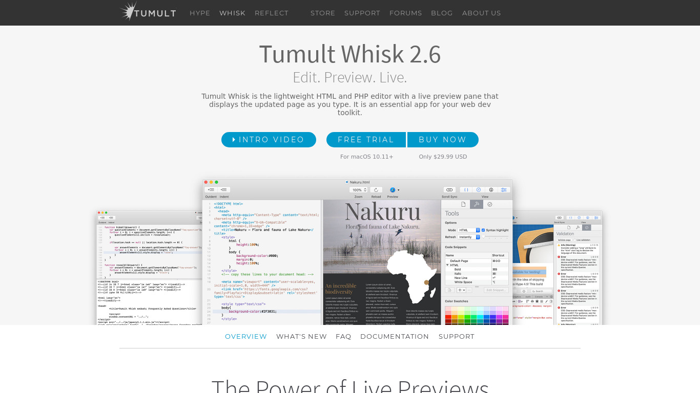 Whisk Landing page
