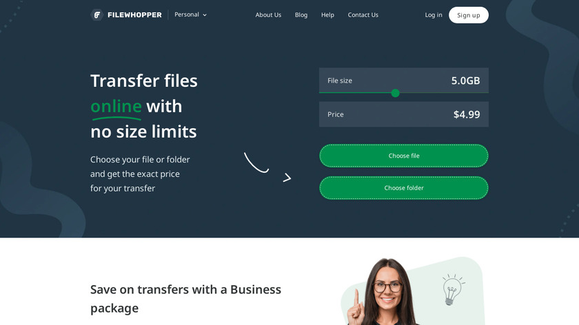 FileWhopper Landing Page