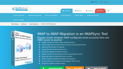 Softaken IMAP to IMAP Migration image